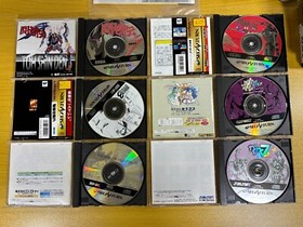 Tested Console White Lot 12 Game Set Sega Saturn Japan with Box manual 4MB
