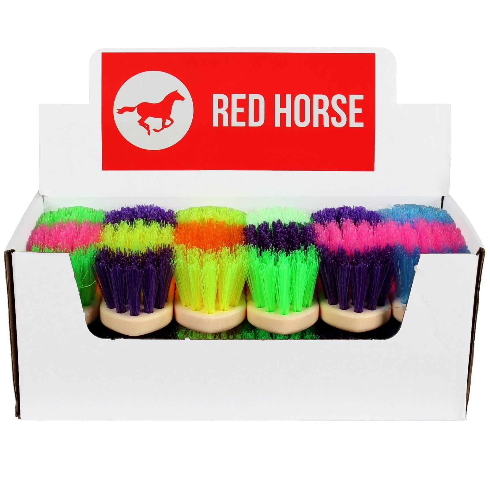 Red Horse Equestrian Brush Clean Grooming Box Colours Mane Braiding Elastics Red Horse Equestrian Brush Clean Grooming Box Colours Mane Braiding Elastics