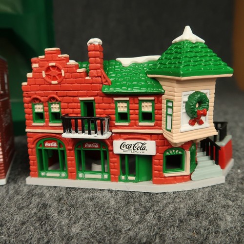 COCA COLA TRIM A TREE 1ST EDITION BUILDINGS 4 PACK 1991 BOXED SET - Picture 11 of 12