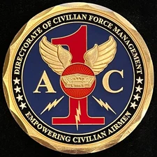Directorate of Civilian Force Management A1C Empowering Civilian Challenge Coin