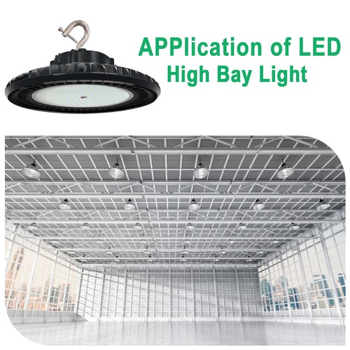 100W UFO LED High Bay Light Replacement 400Watt MH Factory Warehouse Light 5000K - Picture 5 of 9