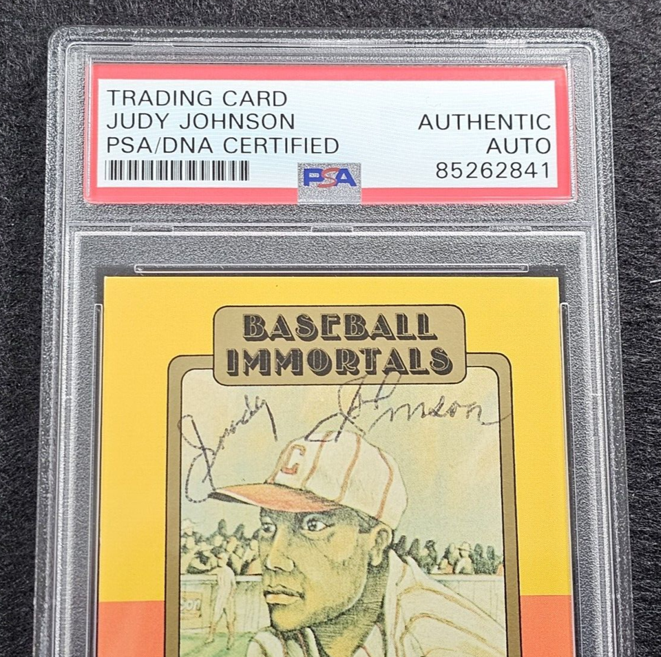 JUDY JOHNSON Signed Baseball CardHALL OF FAMENEGRO LEAGUESPSA eBay