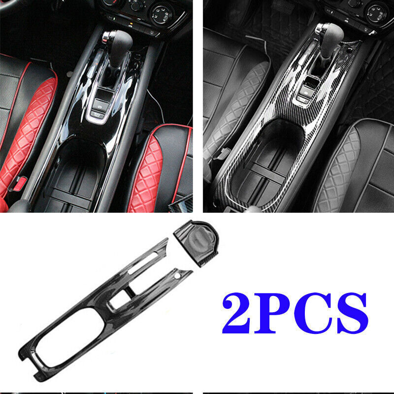 Central Console Gear Shift Panel Trim Carbon Fiber For Honda Vezel