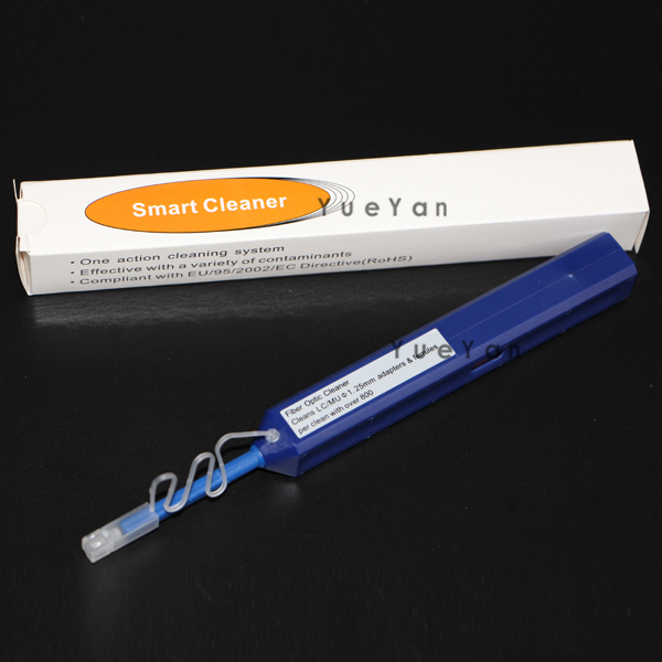 One-click Fiber Optic Cleaner LC//MU 1.25mm Adapters Ferrules 800 Cleans