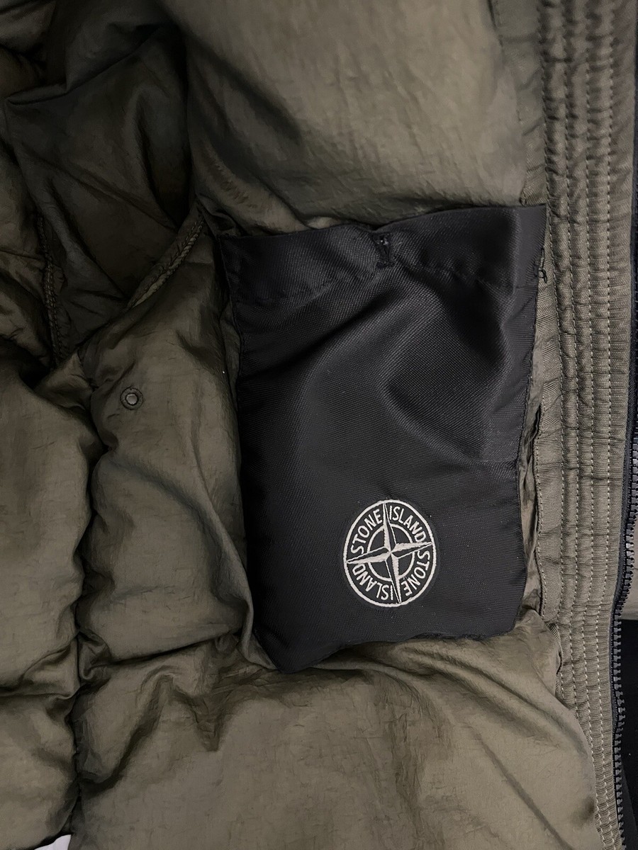 Stone island deals khaki puffer jacket