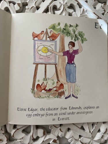 The Washington State Alphabet Book Rare 1983 Picture Book Local Regional Places - Picture 7 of 13