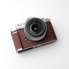 For Nikon ZFC Handmad Genuine Leather Half Case Camera Insert Cover Kontice New