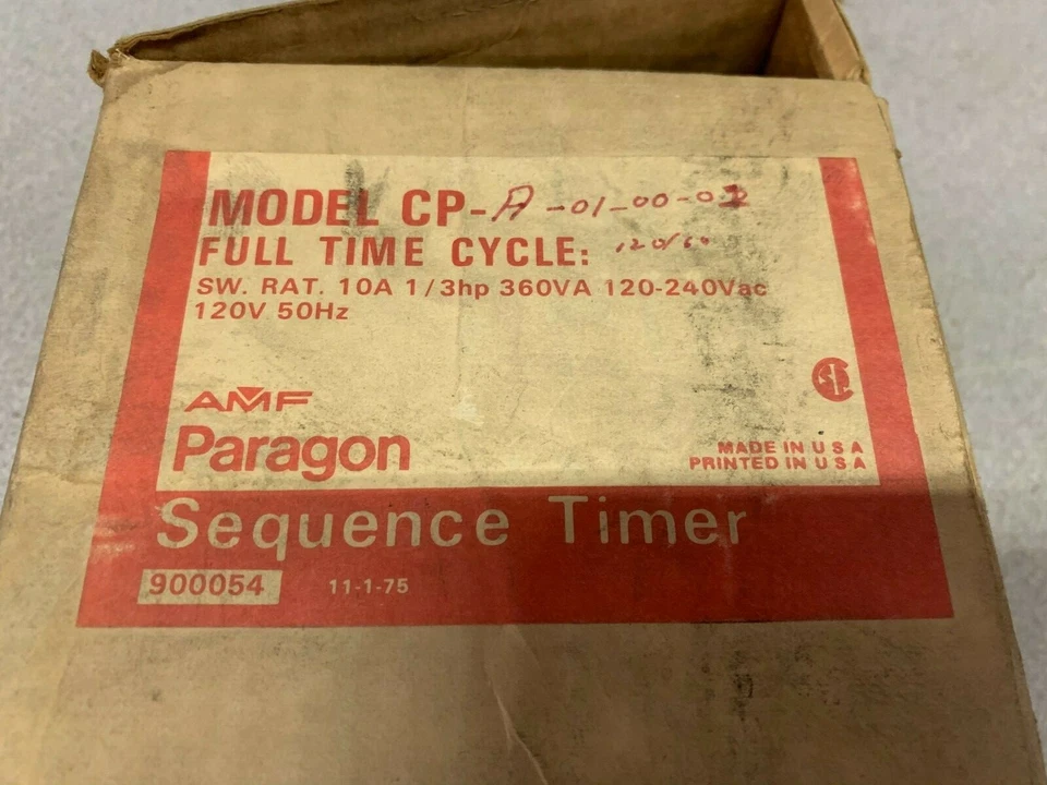NEW IN BOX PARAGON FULL TIME CYCLE SEQUENCE TIMER CP-A-01-00-03 - Image 2 of 4
