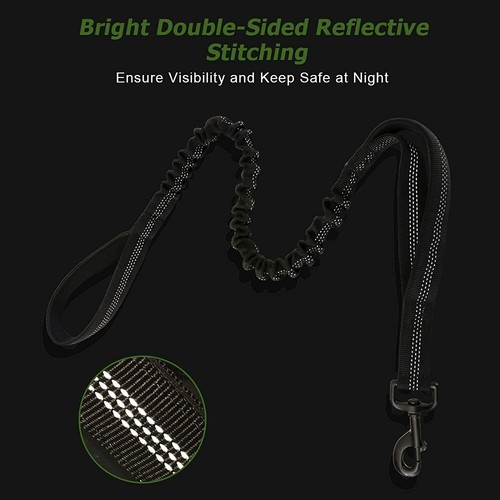 rabbitgoo Tactical Dog Leash Retractable Heavy Duty Lead Rope with 2 Handles - Picture 8 of 12