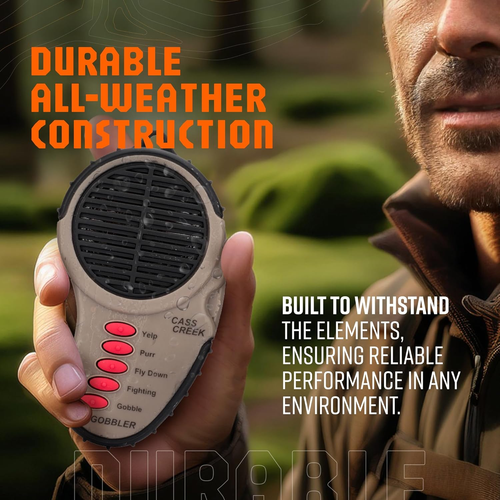 Cass Creek Ergo Call, Handheld Electronic Hunting Call, Compact Design, 5 Authen - Afbeelding 5 van 12