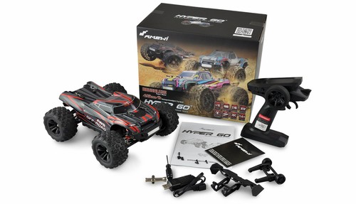 Amewi Hyper GO Truggy Brushless 4WD 1:16 RTR - Offroad Fahrzeug Schwarz Rot - Bild 2 von 6