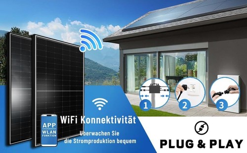 Balkonkraftwerk 1170W Solaranlage mit 800WEway MicroWechselrichter WiFi - Bild 2 von 4