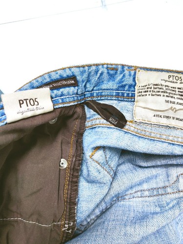 PT05 Torino jeans Hombre Claro Óptimo Estado 100% Algodón Talla 30 W30/44 ita - Imagen 14 de 19