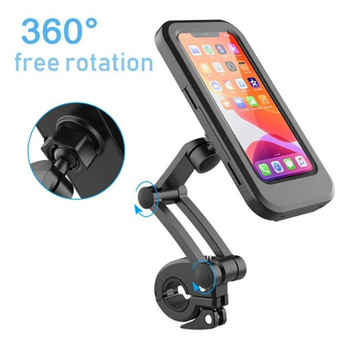 Universal Adjustable Waterproof Bike Cycle Phone Support Mount Holder Case - Picture 4 of 11