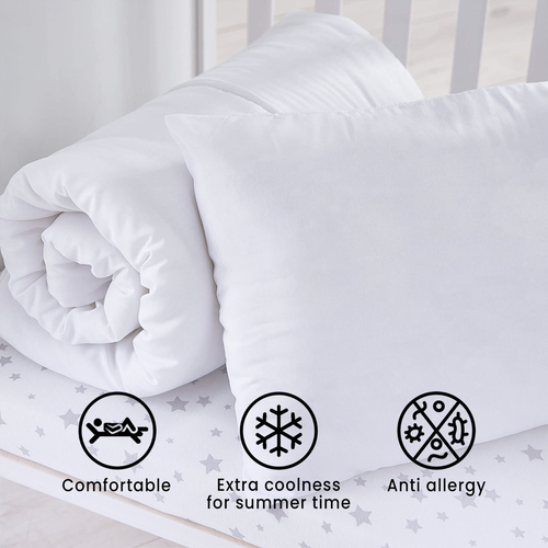 Anti-Allergy Cotton Blend Toddler Baby Cot Bed Duvet & Pillow Set- 4.5 7.5 9 Tog - Picture 64 of 96