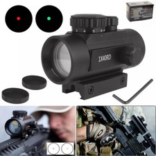 1x40 Tactical Optics Red Green Dot Sight Scope Picatinny 11mm/20mm Rail Mount