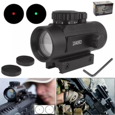 1x40 Tactical Optics Red Green Dot Sight Scope Picatinny 11mm/20mm Rail Mount