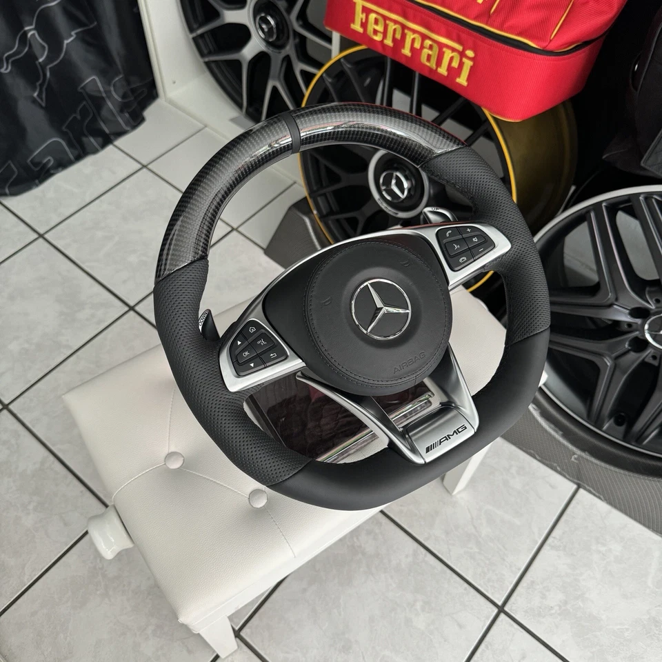 Mercedes AMG Sportlenkrad Carbon C63 Glc63 G63 C43 Glc43 Lenkrad W205 X253 Neu - Bild 4 von 4