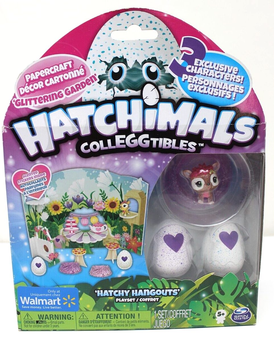 RARE HATCHiMALS CollEGGtibles Glittering Garden Hatchy Hangouts Papercraft Set
