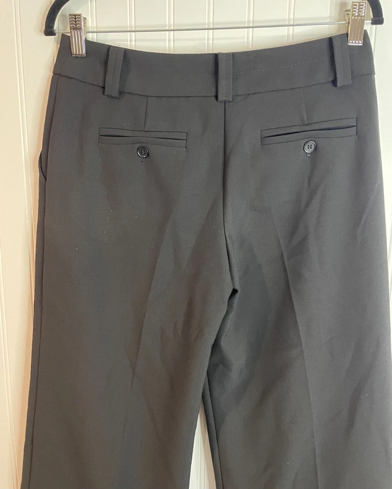 Calça cropped Trina Turk feminina preta perna larga tamanho 4 mistura poliéster-viscose - Imagem 4 de 4