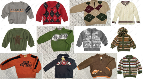 Crazy 8 NWT BOYS SWEATER CARDIGAN 3 6 12 18 24 2T 3T 4T 5T ~ U PICK SIZE / THEME