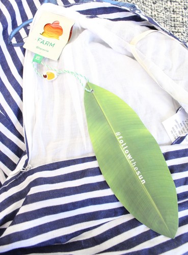 NWT Farm Rio Blue Striped Embroidered Applique Midi Dress Size XS Bird Tropical - Picture 3 of 12