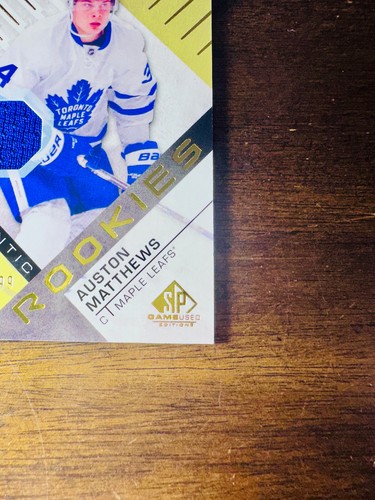 2016 Auston Matthews RC Rookie SP Game Used Relic Serial #/399 Maple Leafs NHL - Picture 7 of 12