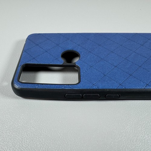 Tasche für TCL 20 XE - gestepptes jeansblau | Kunstlederstruktur | stilvoll gebraucht - Bild 10 von 13