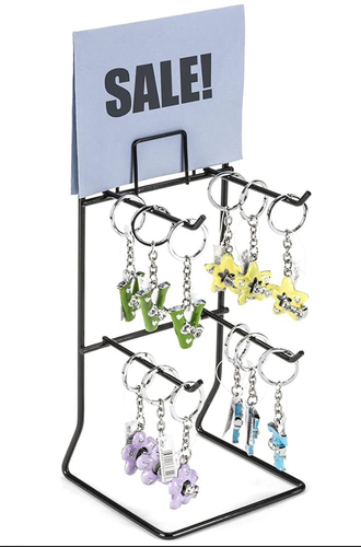 New 4 Peg - 9.8 " H Top & Small Items Counter Display Rack - Picture 9 of 12