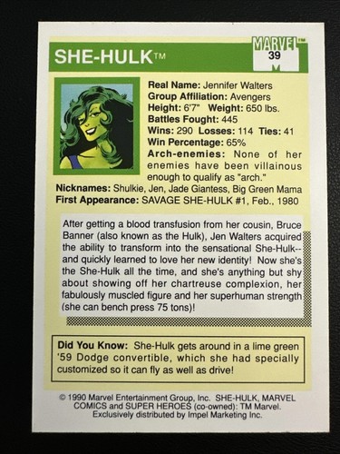 1990 Impel Marvel Universe Cards Pick and Complete your Set - Picture 33 of 146