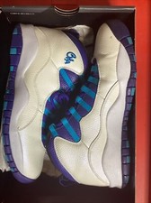 Size 10 - Jordan 10 Retro Charlotte Hornets 2016 PreOwned