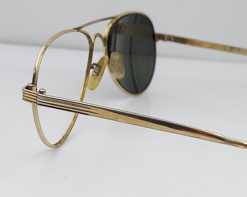 Vintage Victory Gold Pilot Metal Sunglasses FRAMES ONLY - Picture 5 of 8