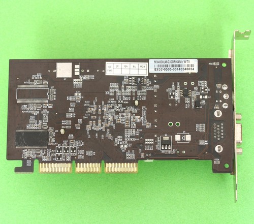 nVIDIA GeForce 4 MX4000 64MB DDR 8X AGP Video Graphics Card w/ VGA and TV Output - Picture 3 of 4
