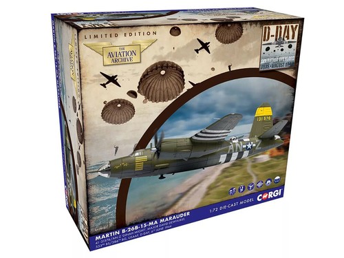 Corgi Martin B-26B Marauder Aircraft "Dinah Might" USAAF 1/72 Diecast AA29501 - Bild 3 von 3