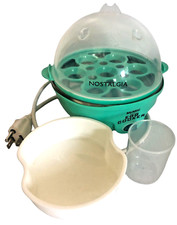 7-Egg Cooker Electric My Mini Nostalgia 7-Egg Cooker  Teal