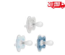 Dr. Brown's Advantage One-Piece Silicone Baby Pacifier, 0-6m, BPA Free, 3 Pack