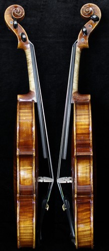 Increíble violín hecho a mano 3/4 después de Guarneri del Gesu 1743 violín de cañón 3/4 - Imagen 4 de 12