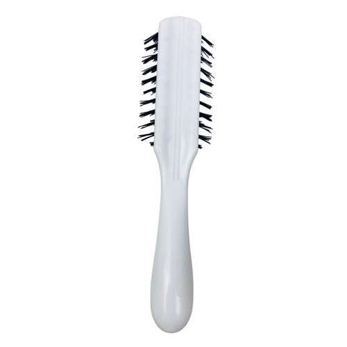 Vintage White Plastic Hairbrush With Nylon Bristles MCM Retro Retired - Picture 4 of 4