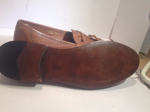 LUCIANO FABBRI Fashion Leather loafer man's shoes 9.5M - Bild 2 von 9