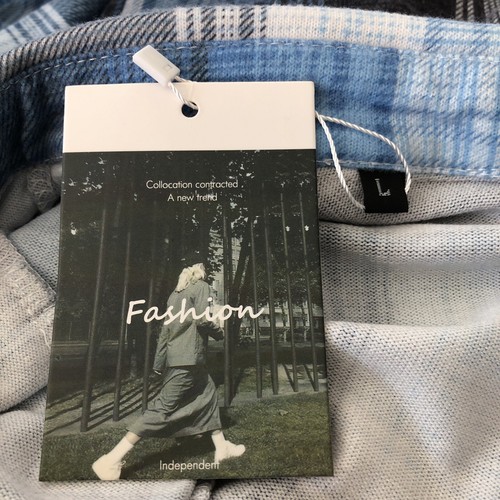 Womens Flannel Shacket Jacket Casual Plaid Soft Cotton Blend Button Down NEW - Picture 10 of 13