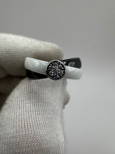 Ukraine Sterling Silver 925 Ceramics Women's Ring 4.97g Excellence 7.25 size - Picture 8 of 11