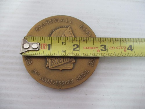 Vintage 1975 Edward Marshall Boehm Inc. 25th Anniversary Bronze Medal Metallic Art - Bild 3 von 8
