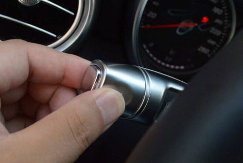 ABS Silver Steering Wheel Cruise Lever Cover Decor For Benz C-Class W205 2015-21 - Foto 7 di 10