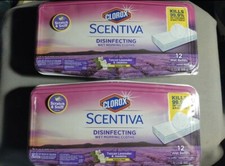 2 - Scentiva Wet Mopping Cloths 12 Refills Tuscan Lavender & Jasmine