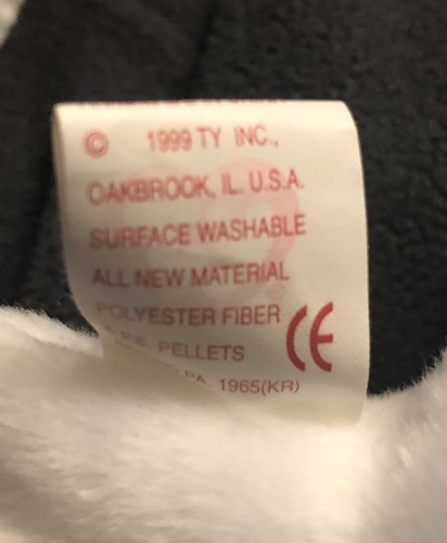 Butch beanie baby w/errors 1998- Original Beanie Babies Collection Retired Beani - Picture 6 of 7