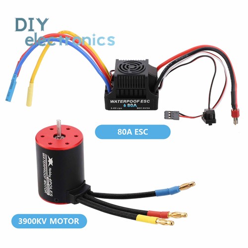3650 3900KV bürstenloser Motor + 60A ESC Controller Combo für 1/10 RC Auto LKW - Bild 16 von 18