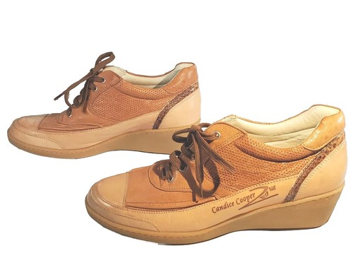 Candice Cooper '2ue' two-tone tan leather casual shoes. Made in Italy. H.Q. EUC - Picture 2 of 8