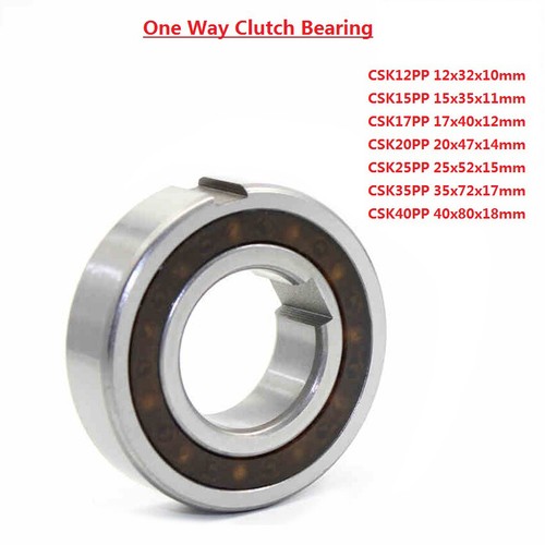 CSK12-40PP One Way Clutch Bearing With Internal & External Keyway Bearing Steel - Picture 1 of 6
