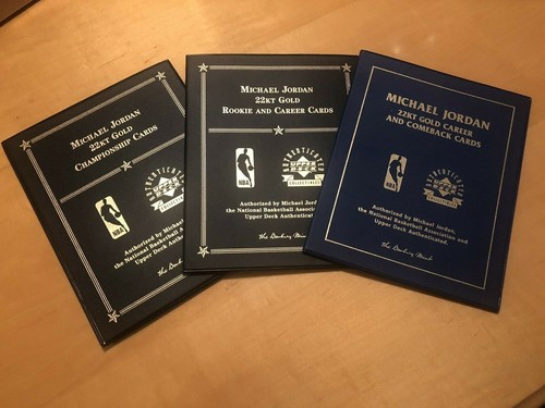 3 SETS UDA JORDAN 22KT GOLD CHAMPIONSHIP RC COMEBACK UDA DANBURY MINT 10 KARTEN - Bild 1 von 9