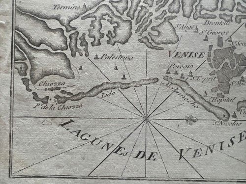 Portolano: Laguna di Venezia, Lagune de Venise- Italia 1764 J. Roux - Picture 3 of 6